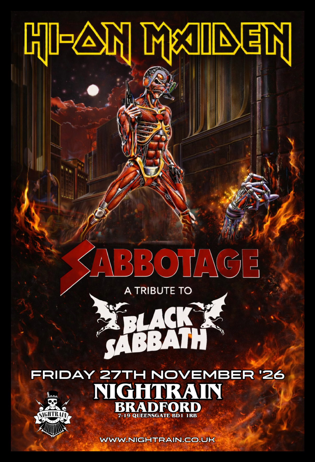 HI-ON MAIDEN – SABBOTAGE The Black Sabbath Tribute | Event Image