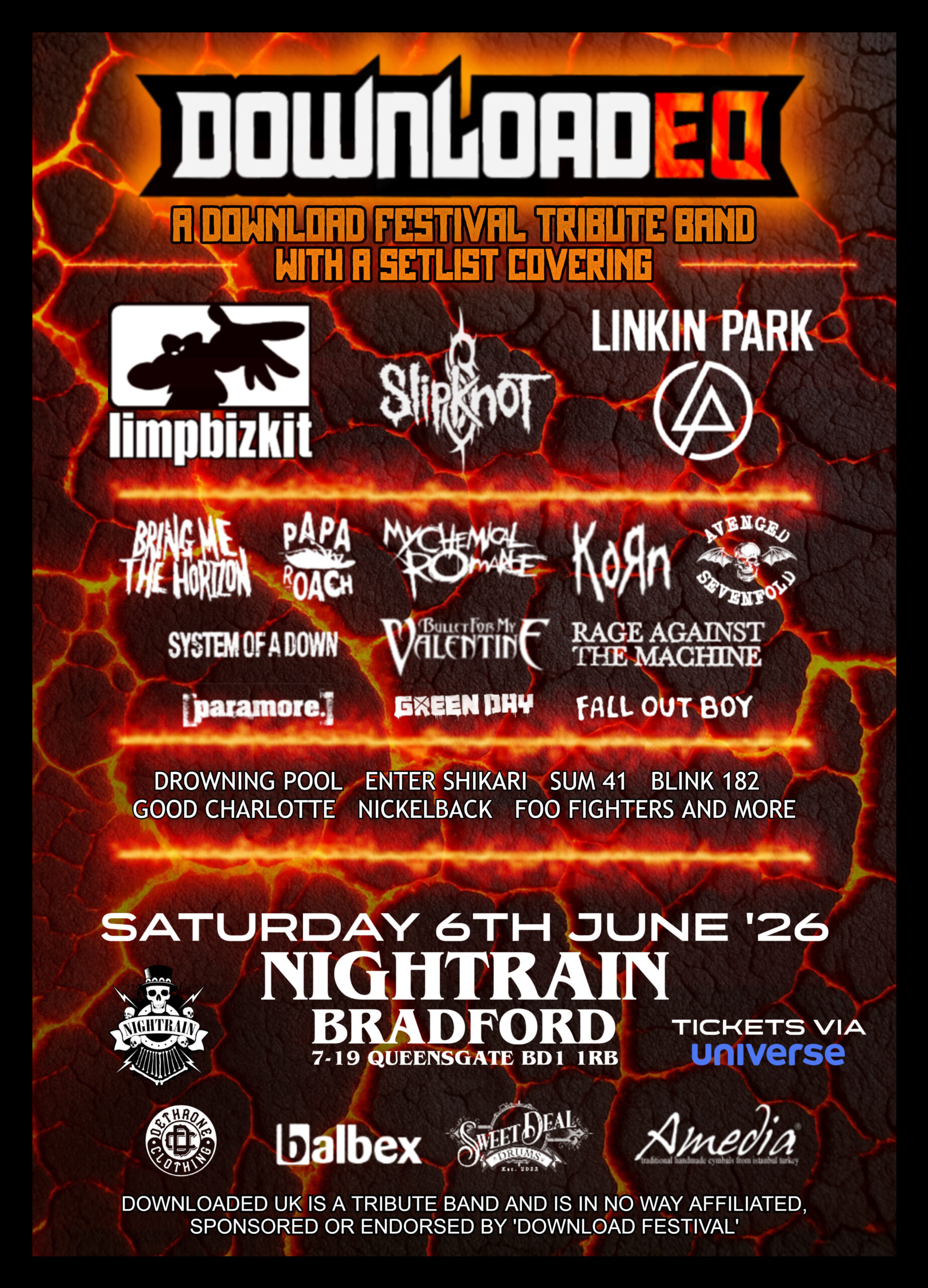 DOWNLOADED – A Download Festival Tribute Band – PRE DOWNLOAD SPECIAL!! | Event Image