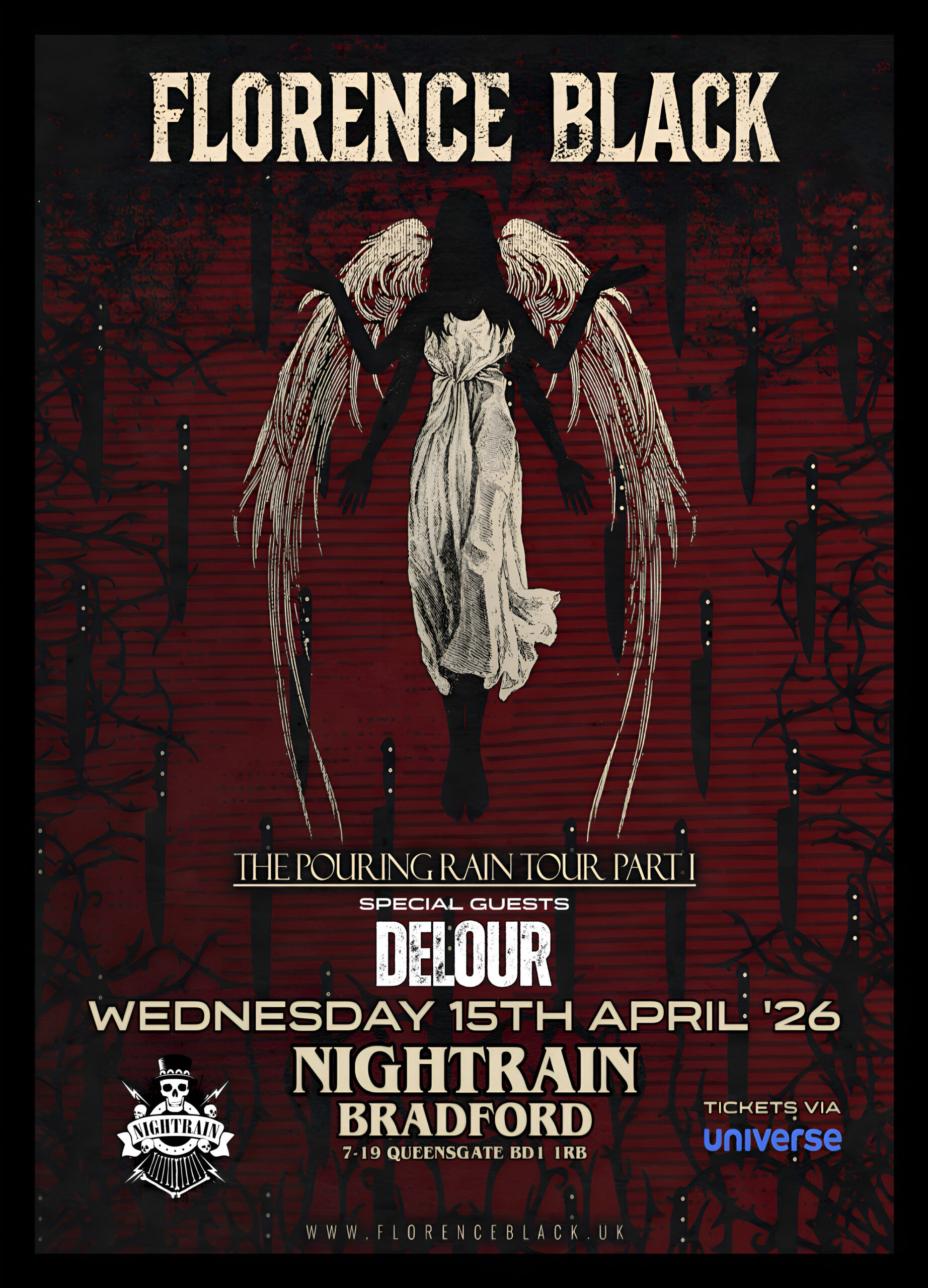 FLORENCE BLACK The Pouring Rain Tour + DELOUR | Event Image