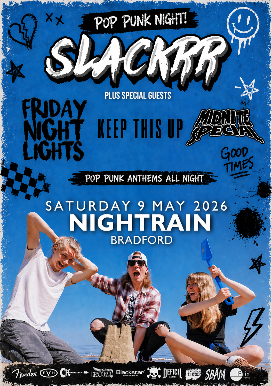 POP PUNK TAKEOVER! FEAT. SLACKRR + FRIDAY NIGHT LIGHTS + MIDNITE SPECIAL | Event Image