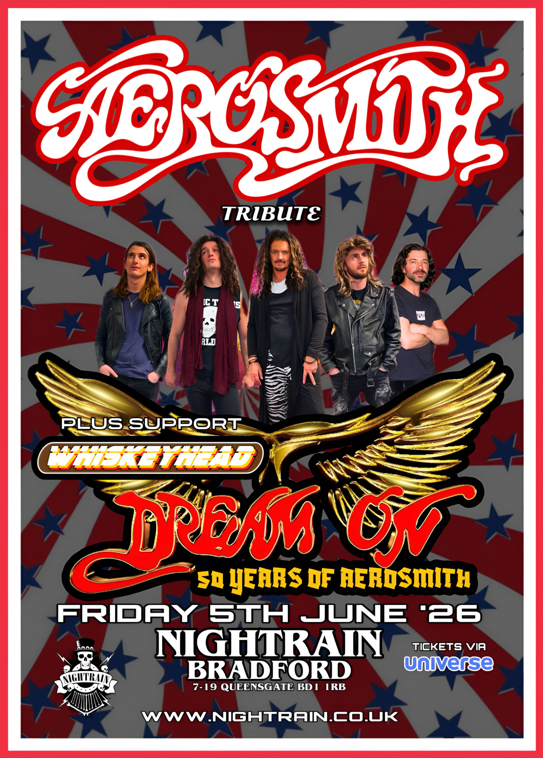 AEROSMITH Tribute – DREAM ON + Support from WHISKEYHEAD | Event Image