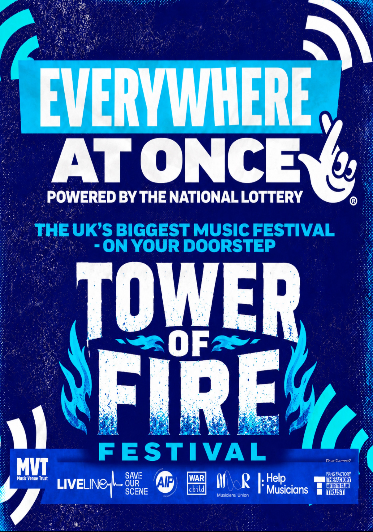 EVERYWHERE AT ONCE: TOWER OF FIRE – All Day Festival HEADLINER – THE JOKERS | Event Image