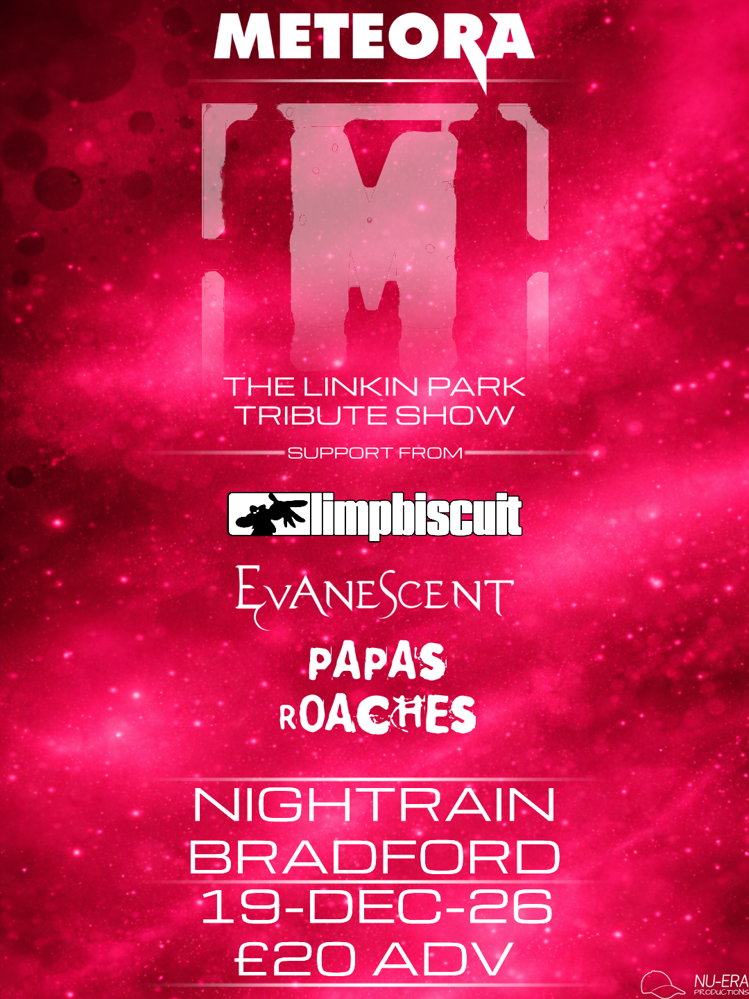 Meteora Linkin Park TRIBUTE | Nu-Revolution Tour + LIMP BISCUIT + PAPAS ROACHES + EVANESCENT | Event Image