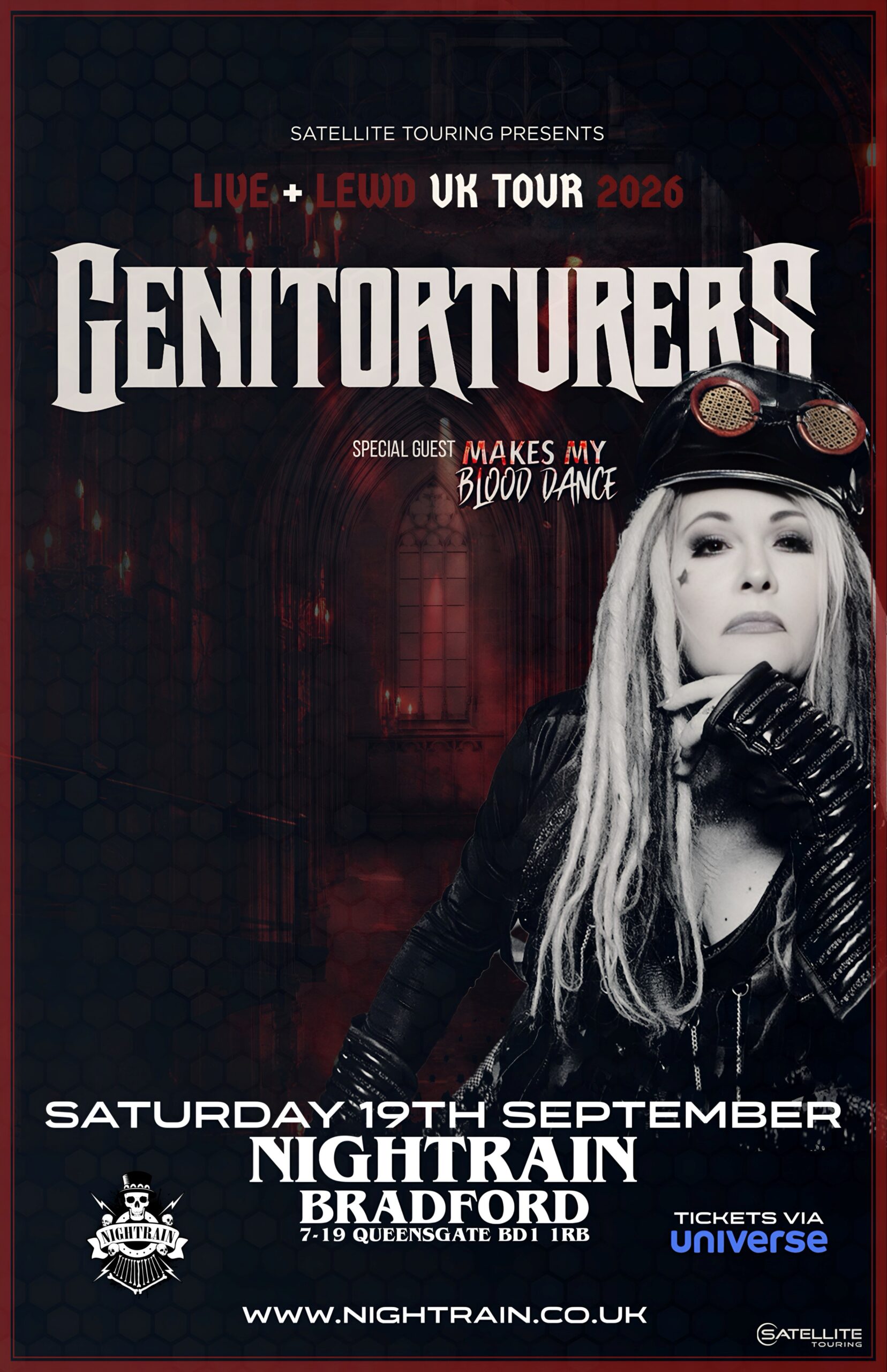 GENITORTURERS “LIVE & LEWD UK TOUR”  Support – MAKES MY BLOOD DANCE. | Event Image