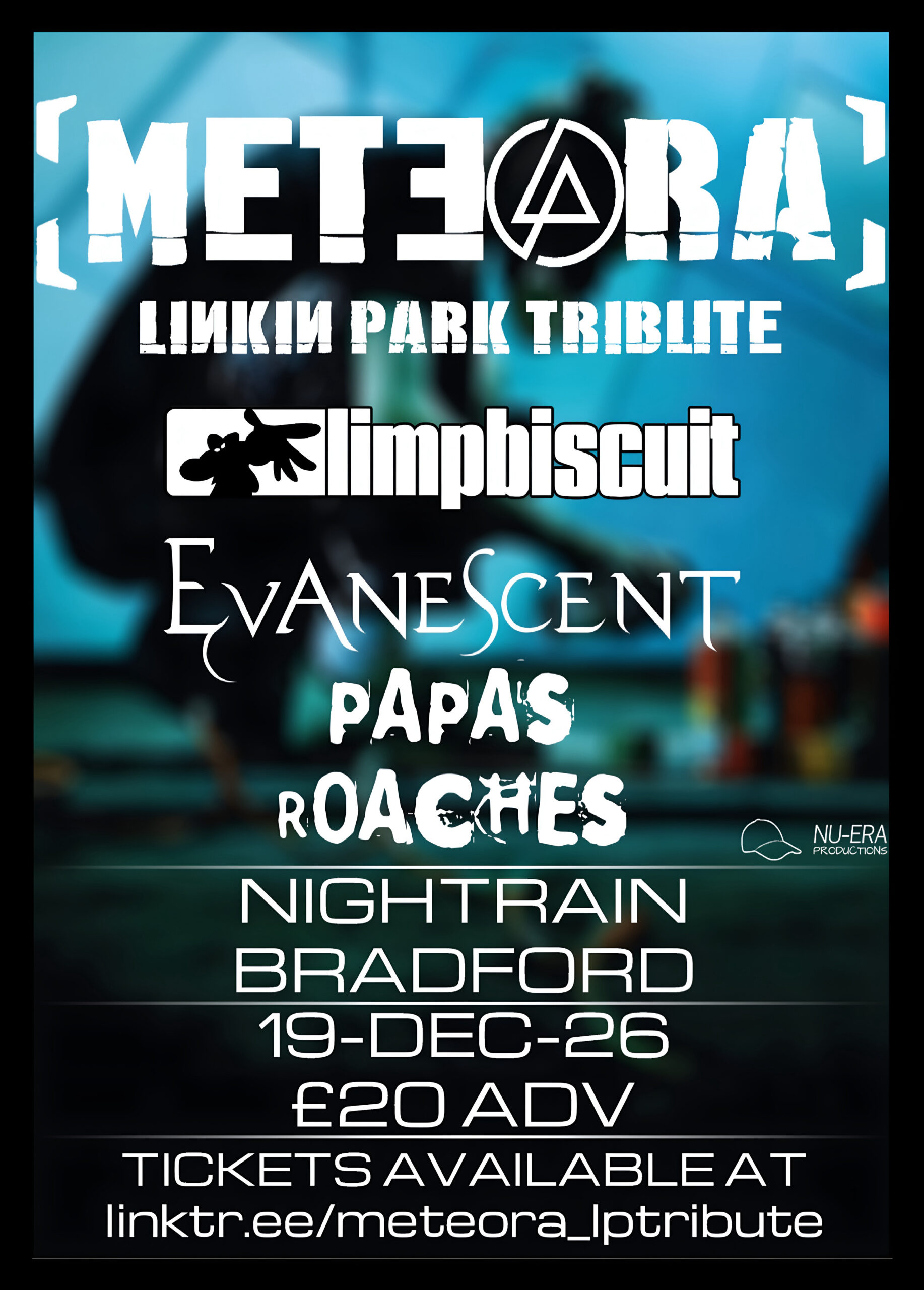 Meteora Linkin Park TRIBUTE | Nu-Revolution Tour + LIMP BISCUIT + PAPAS ROACHES + EVANESCENT | Event Image