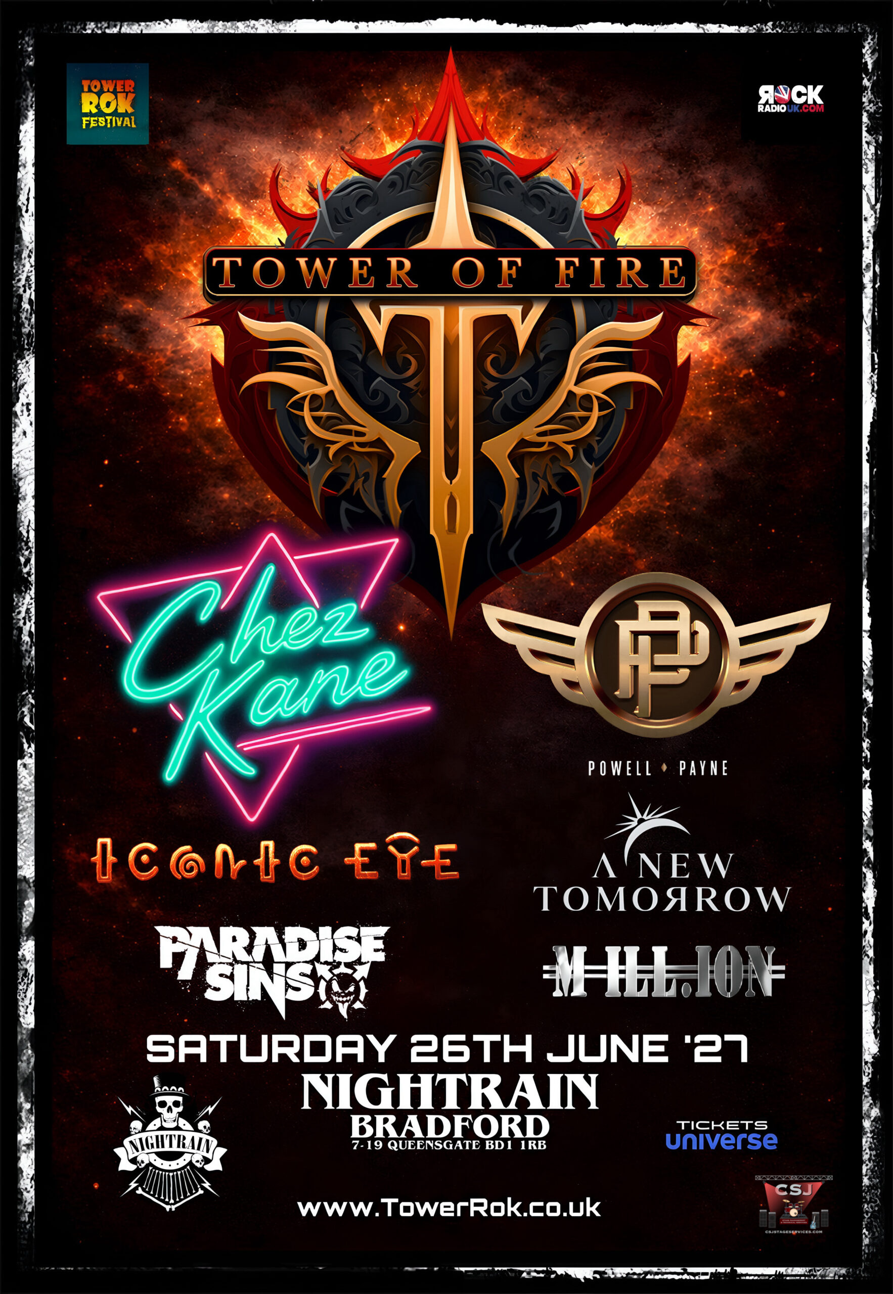Tower Of Fire Festival 2027 – Featuring Chez Kane | Event Image