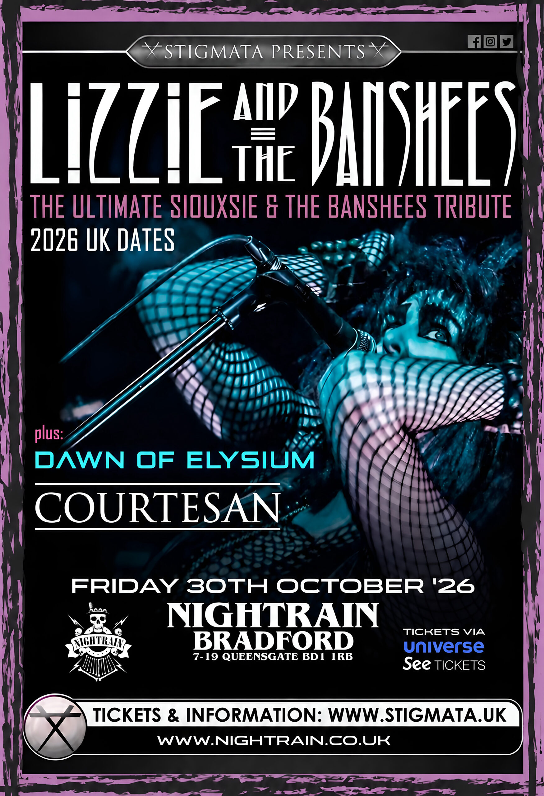 LIZZIE AND THE BANSHEES + DAWN OF ELYSIUM + COURTESAN | Event Image