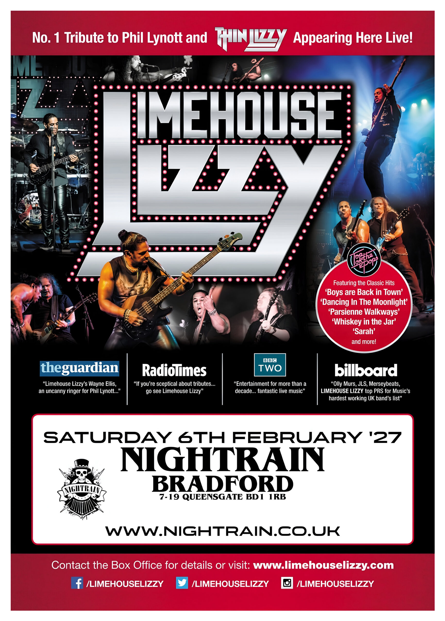 LIMEHOUSE LIZZY – The Greatest Hits of Phil Lynott & Thin Lizzy | Event Image