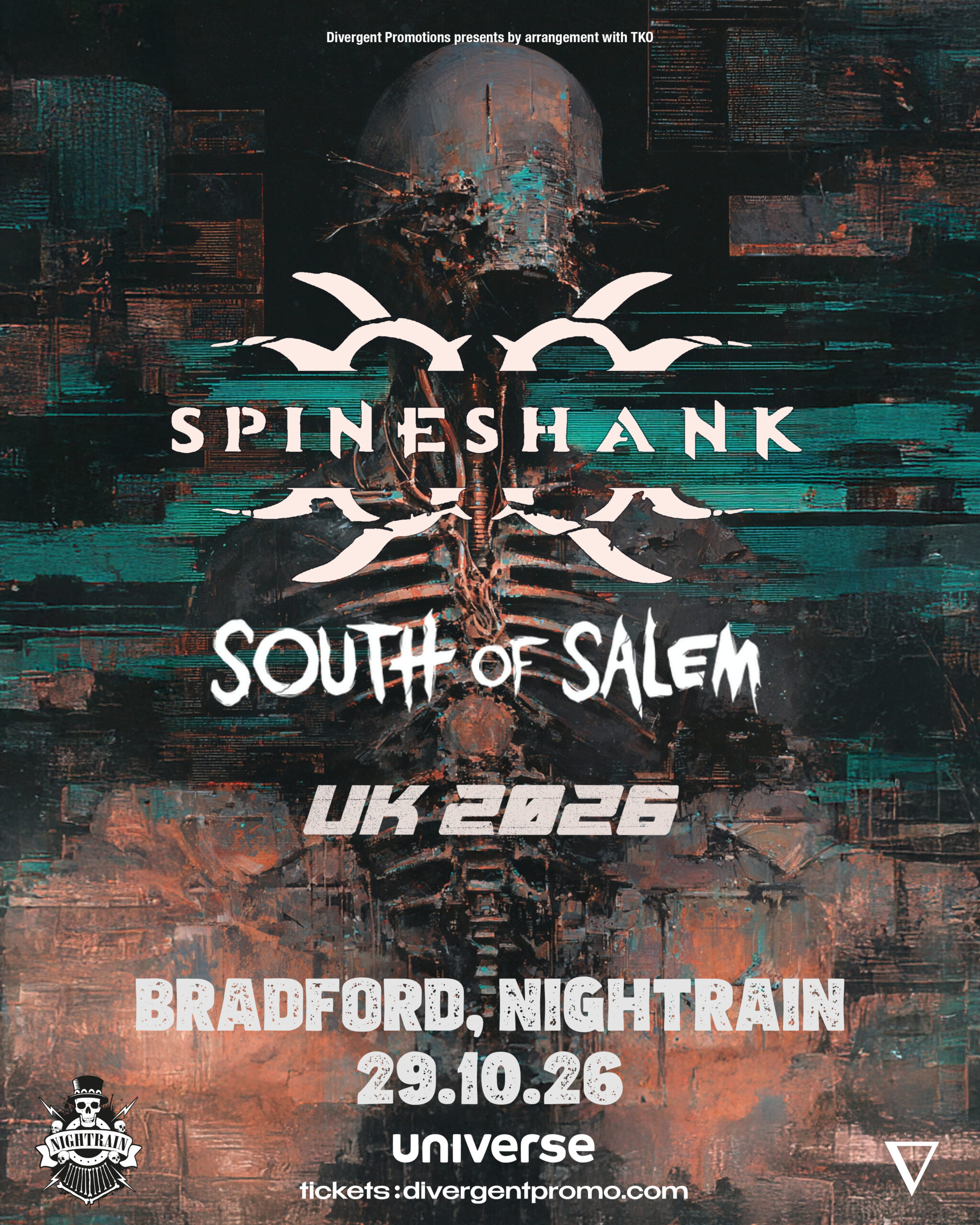 Spineshank + SOUTH OF SALEM | Event Image