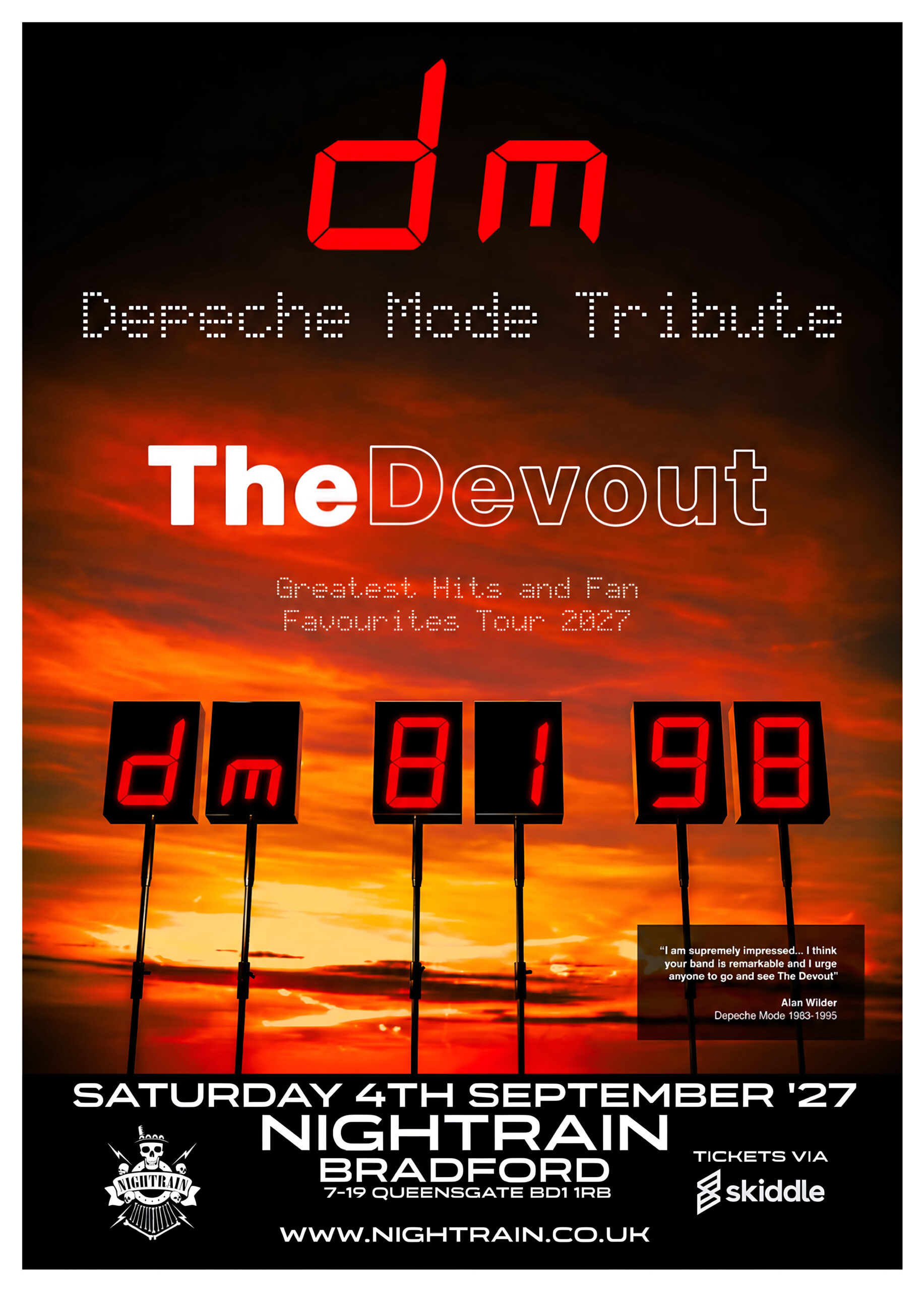 The Devout – Depeche Mode Tribute Greatest Hits & Fan Favourites Tour 2027 | Event Image