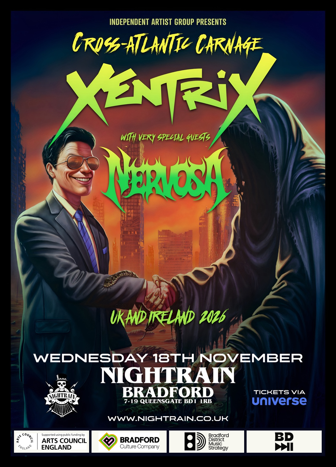 XENTRIX Plus Special Guests NERVOSA | Event Image