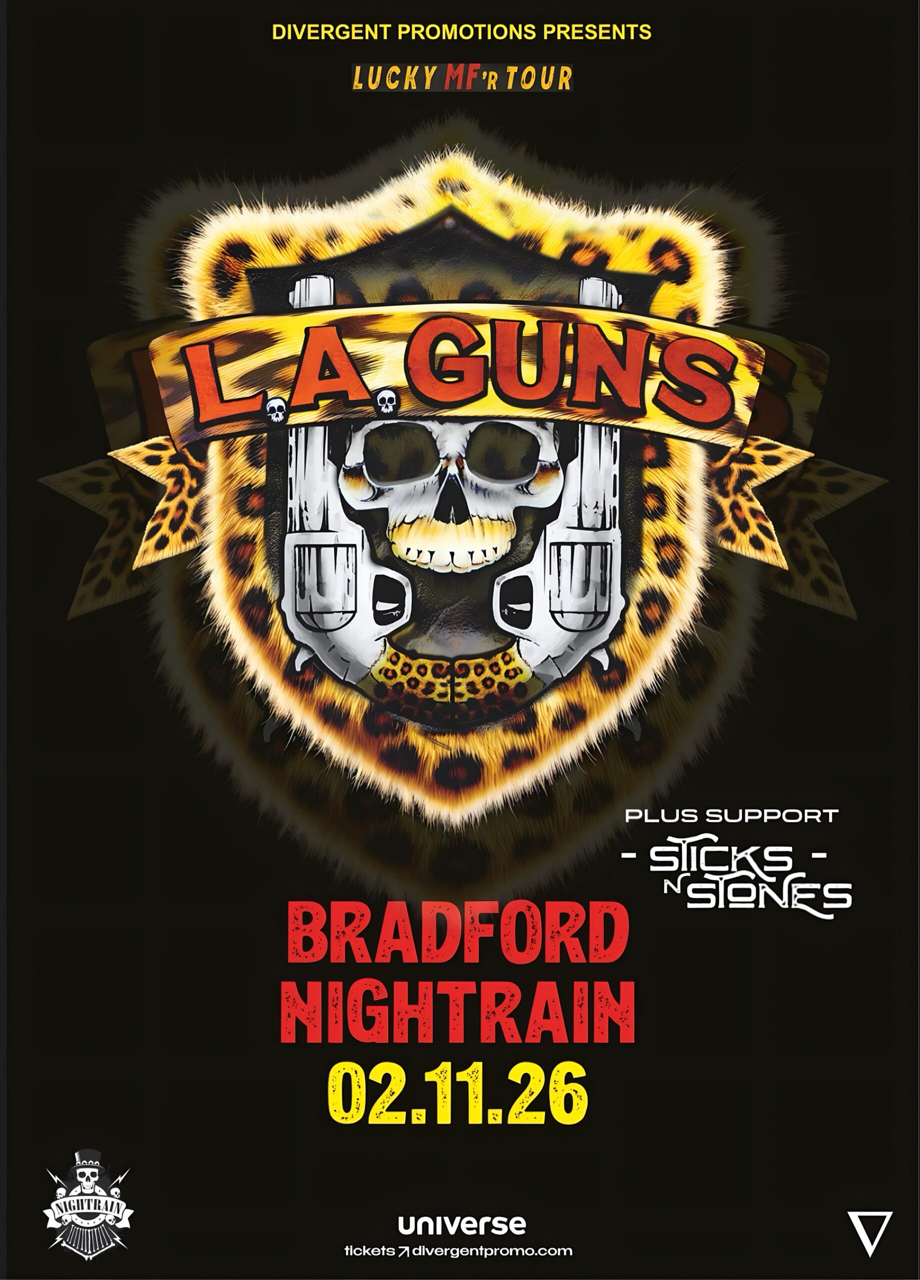 L.A. GUNS Lucky MF’r Tour 2026 + STICKS N STONES | Event Image
